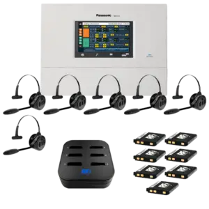 Panasonic Attune II 457 (Single Lane) 6 Headset Drive-Thru System (RFT Package)