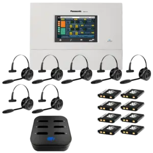 Panasonic Attune II 457 (Dual Lane) 7 Headset Drive-Thru System (RFT Package)