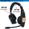 RF 450 Headband/Rubber Pad-953