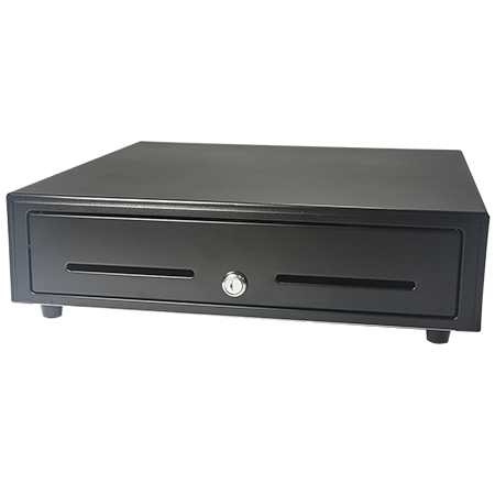 Black 16'' Cash Drawer with Interface Cable-0