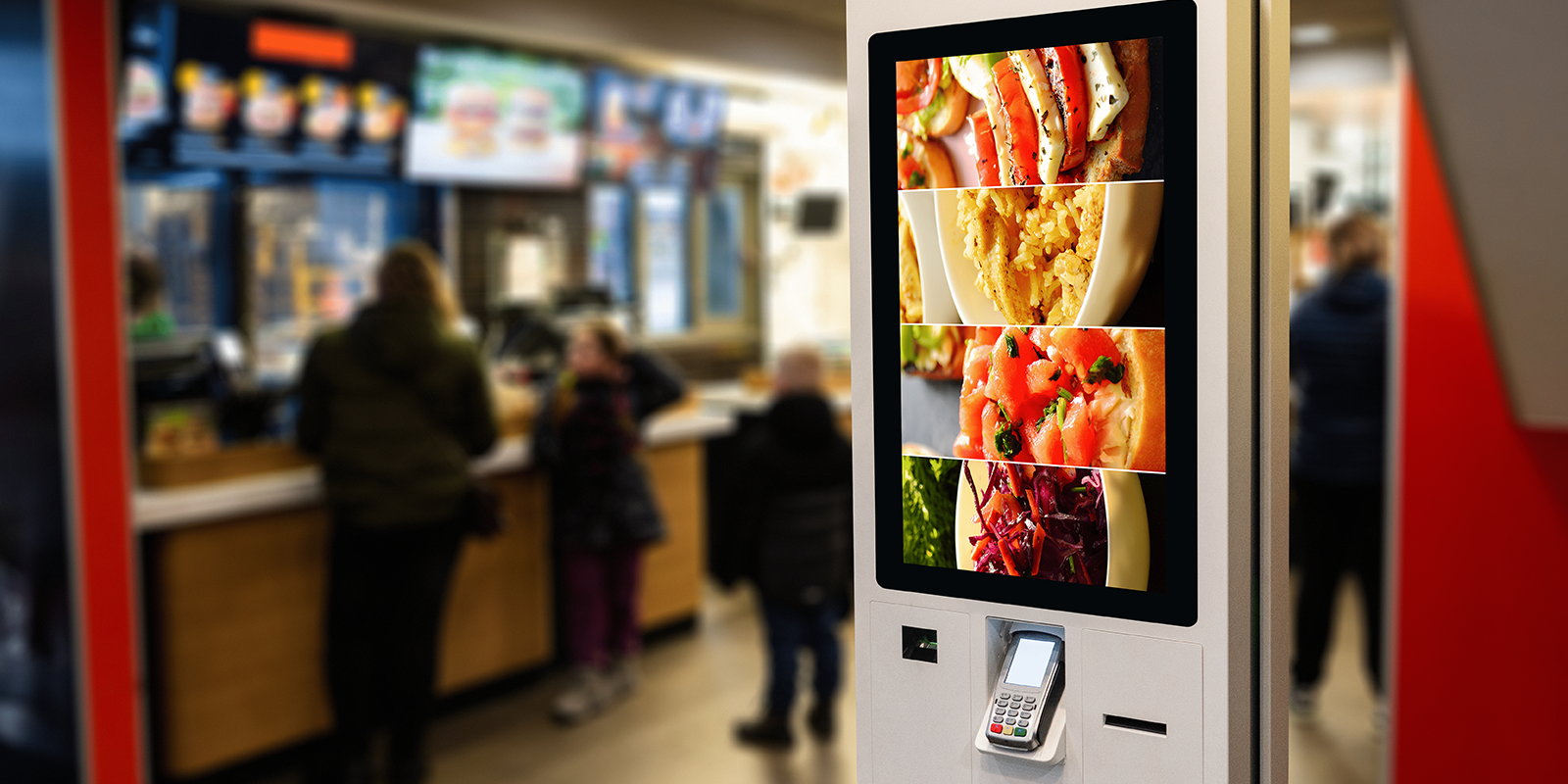 Self-Service Kiosks for Fast Food and Drive-Thru