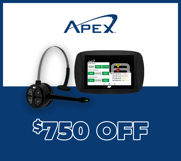 $750 Off APEX Drive-Thru Systems