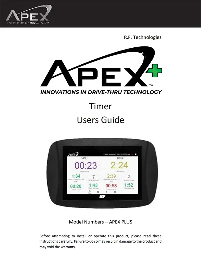 APEX Timer User Guide